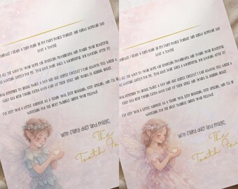 Personalised Letter From The Tooth Fairy | Magical Keepsake Gift - Pay What You Can Afford