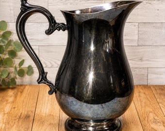 Cottagecore Vintage Teapot Silver Plate Romantic Kitchen Decor Shabby Chic Tea Party Serving Pot