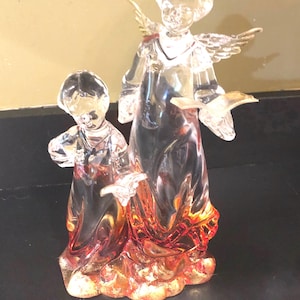 Acrylic Two Tone Angel Statue AS IS