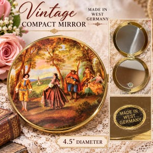 German Pocket Mirror - Etsy