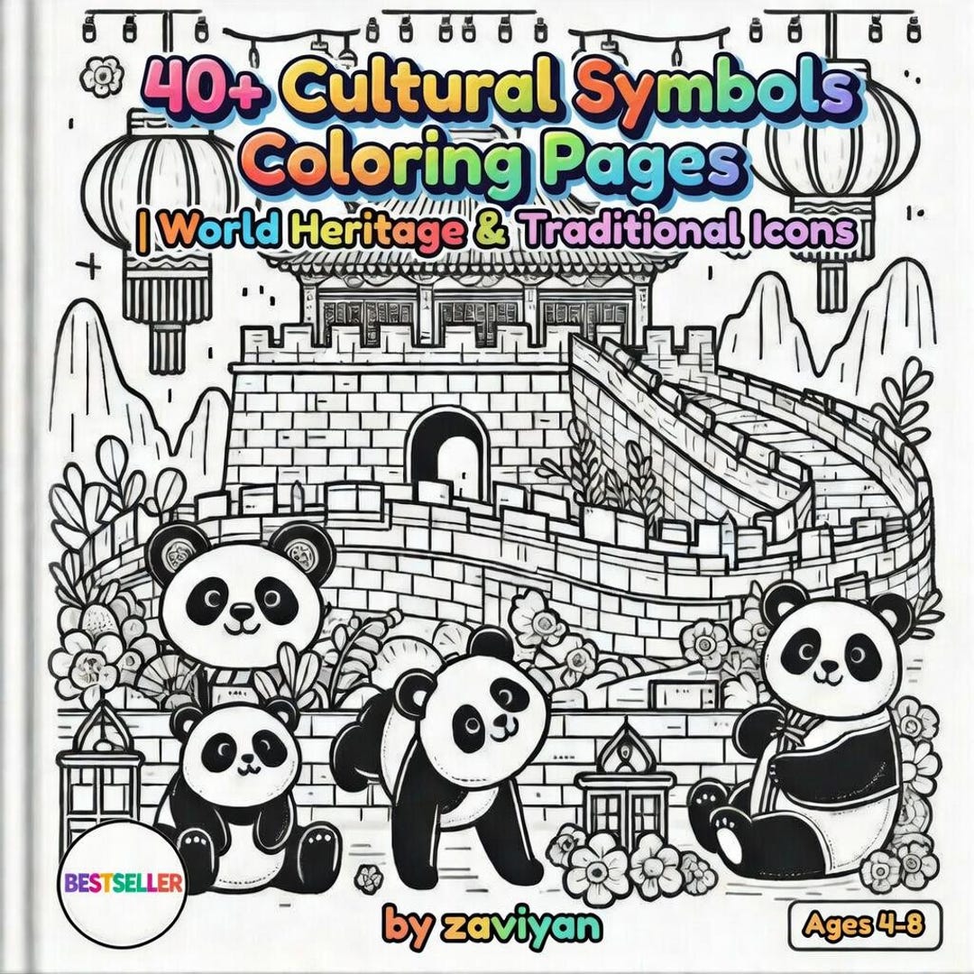 40+ Cultural Symbols Coloring Pages World Heritage & Traditional Icons ...
