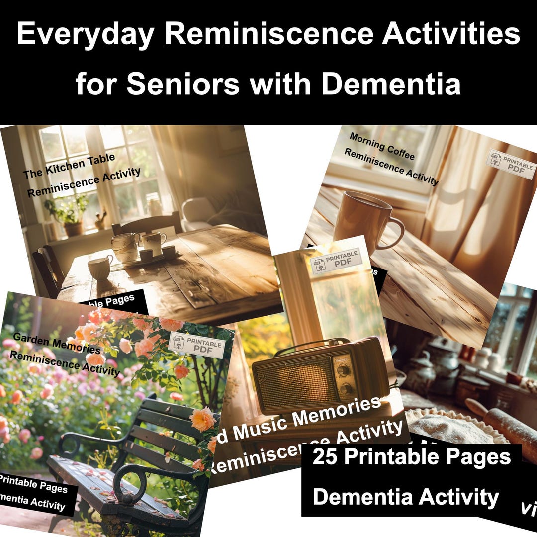 Everyday Reminiscence Activities for Seniors With Dementia, Printable ...