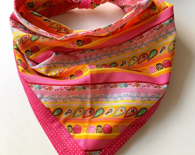 The Happy Stripe Dog Bandana (Jumbo Size)