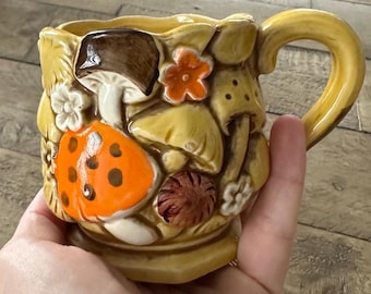 Vintage Mushroom Mug Made in Japan