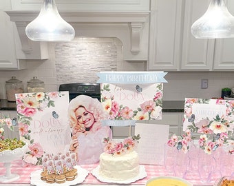 Fiesta de Dolly / Fiesta de cumpleaños de Dolly Parton / Fiesta de Dolly Parton / Fiesta imprimible / Descarga de fiesta / Dolly DIY / Dollywood / Imprimible en 3D