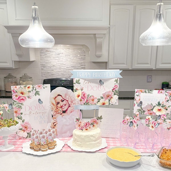 Dolly Party / Dolly Parton Birthday Party / Dolly Parton Party / Fête imprimable / Téléchargement de fête / DIY Dolly / Dollywood / 3D imprimable