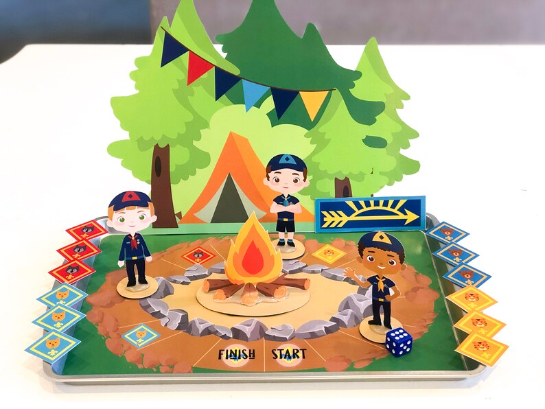 TRAVEL GAME Scout Camp Game Car Game Digital Etsy