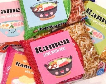 Ramen Valentine / San Valentín inteligente / San Valentín divertido / /Fideos Ramen