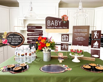 Baby Shower del Parque Nacional / Baby Shower imprimible / Telón de fondo del Baby Shower / Parques Nacionales / Naturaleza