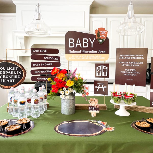 Nature Baby Shower Decorations Etsy