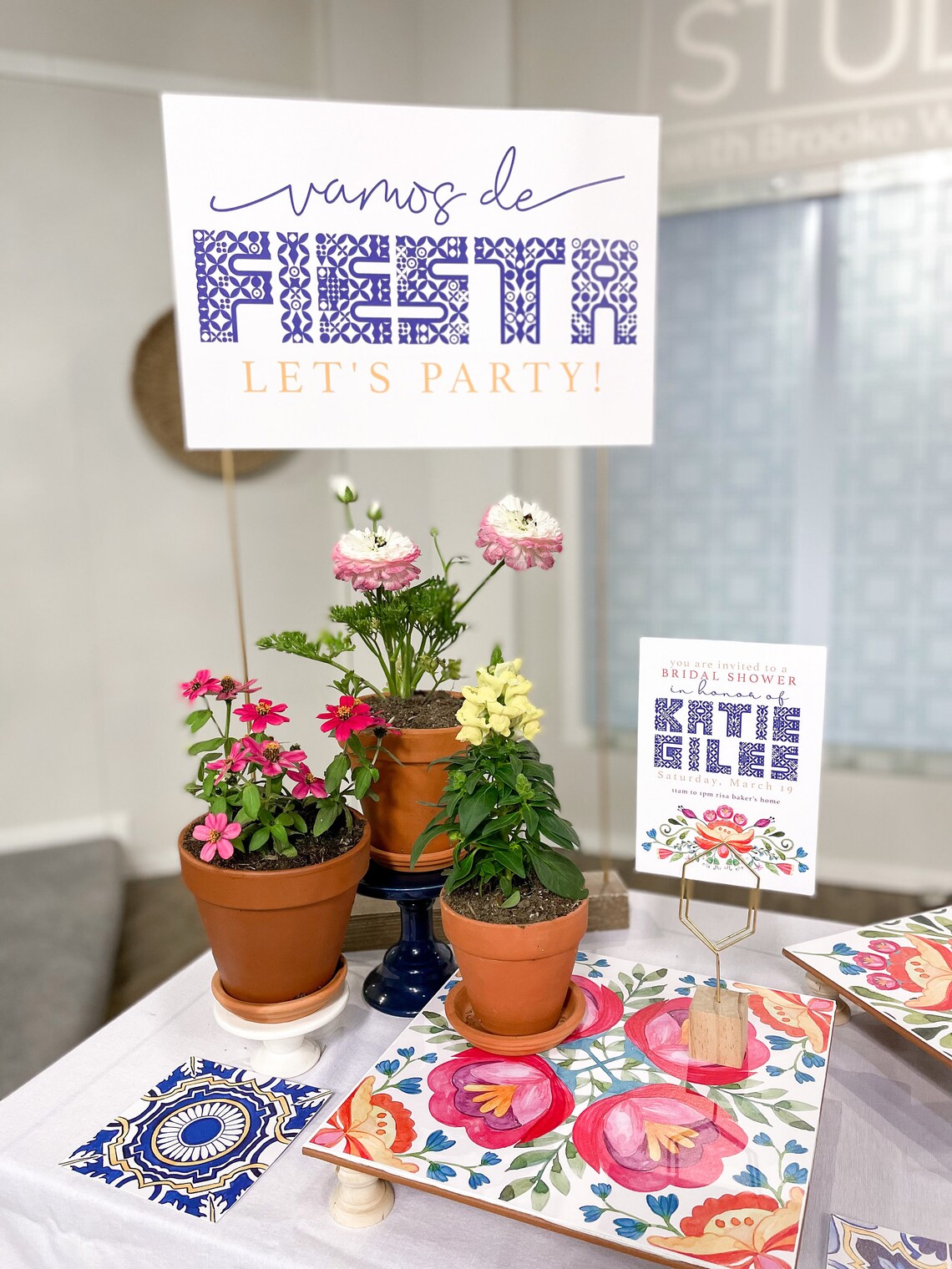 Mexican Wedding Shower Bridal Shower Fiesta Mexican Tile Etsy