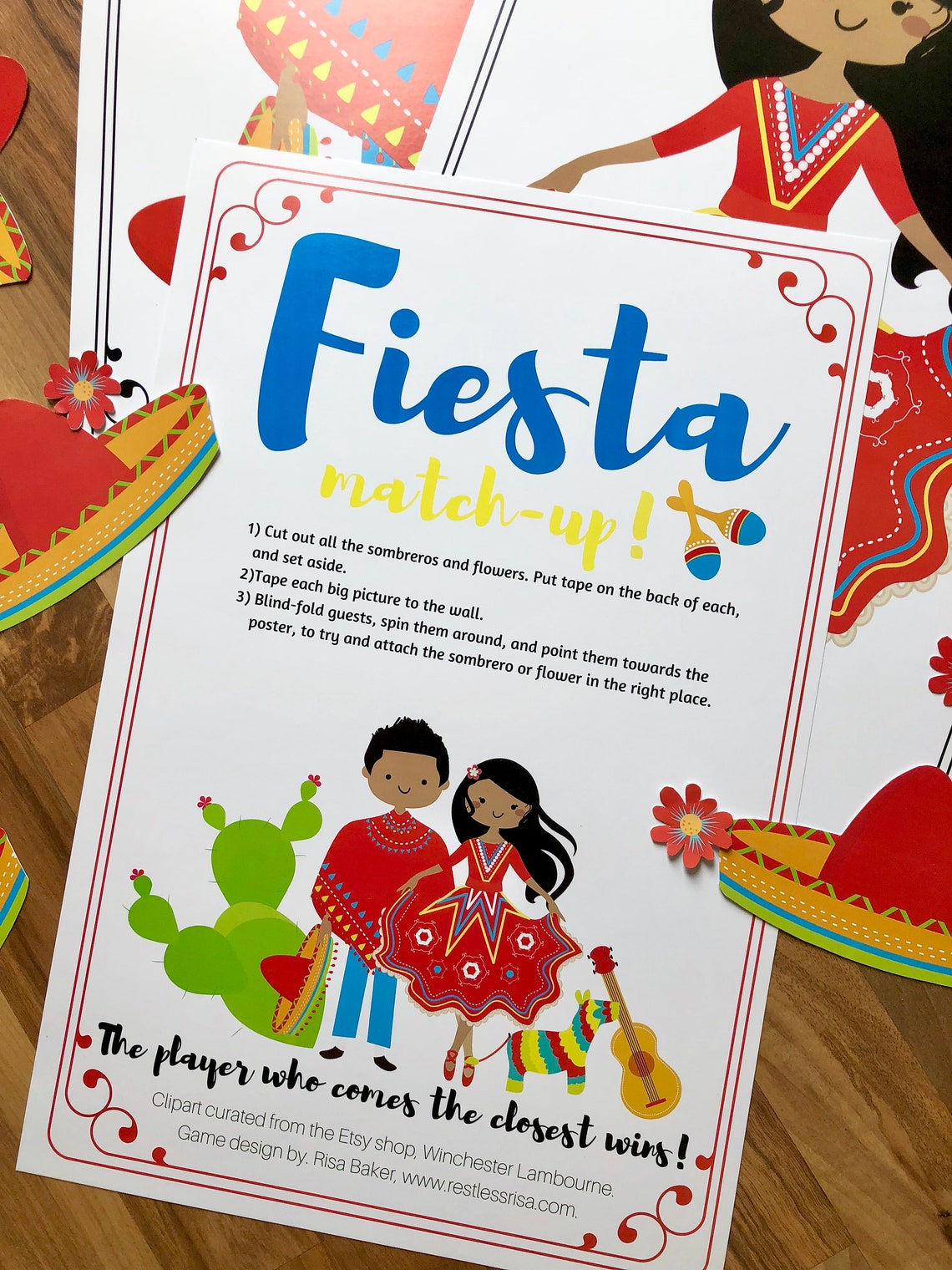 Mexican Fiesta Party Game | Etsy