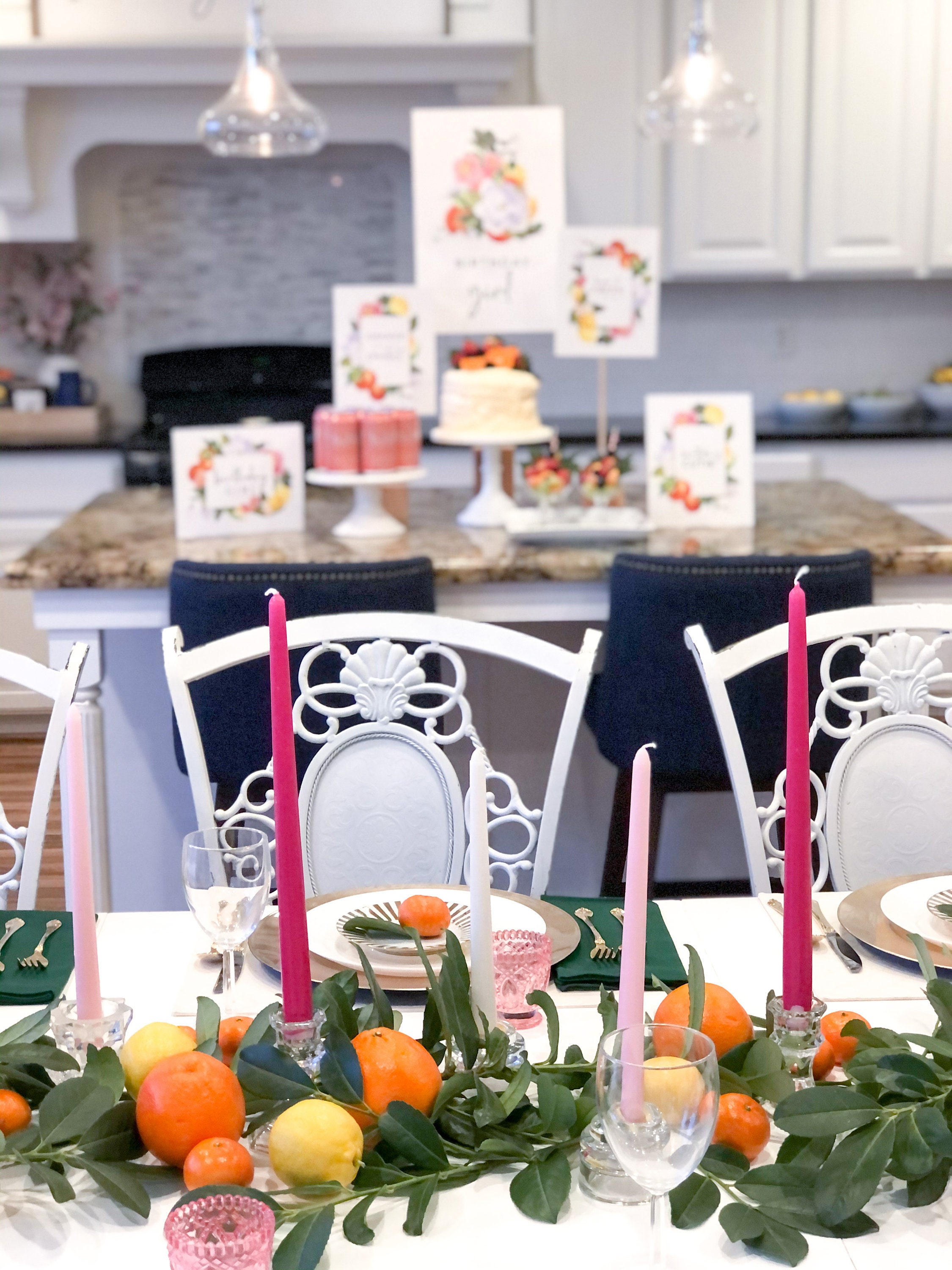 Citrus Bridal Shower / Citrus Decor / Party Backdrop / Citrus Etsy