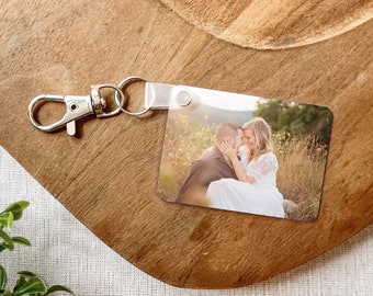 Double Sided Photo Keychain | Custom Keychain | Custom Photo Tag | Keychain Gift | Gift for Mom | Gift for Dad | Valentine's Day Gift