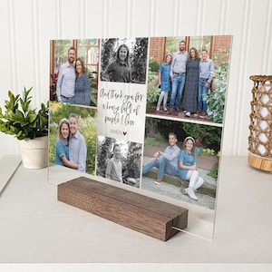 Personalized Photo Plaque, Family Gift, Gift for Him, Photo Gift, Photo Frame, Gift for Her, Gifts for Mom, Acrylic Photo, House Full