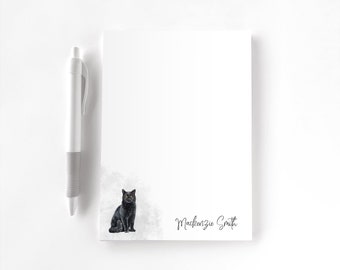 Personalized Notepad, Custom Notepad, Personalized Stationery, Writing Pad, Gift for Her, Cat Mom, Cat Dad, Kitty Notepad, Cat Notepad