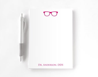 Personalized Notepad, Custom Notepad, Personalized Medical Stationery, Writing Pad, Gift for Eye Doctor, Optometrist Notepad