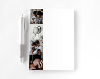 Personalized Photo Notepad, Custom Notepad, Personalized Stationery, Writing Pad, Gift for Her, Family Photo Notepad, Film Strip Notepad