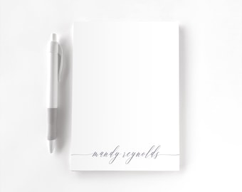 Personalized Notepad, Custom Notepad, Personalized Stationery, Writing Pad, Gift for Her, Calligraphy Notepad, Perfect Script Notepad