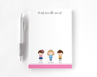 Personalized Notepad, Custom Notepad, Personalized Stationery, Writing Pad, Back to School, Mom of Notepad, Note from the Mom of