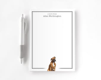 Personalized Notepad, Custom Notepad, Personalized Stationery, Writing Pad, Gift for Her, Dog Mom, Dog Dad, Puppy Notepad, Beloved Dog