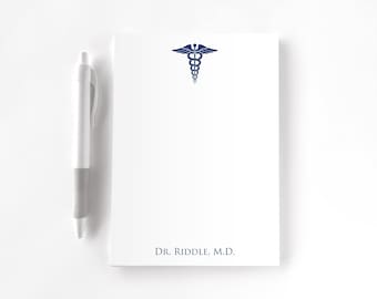 Doctor Personalized Notepad, Custom Notepad, Personalized Medical Stationery, Writing Pad, Gift for Doctor, Medical Doctor