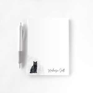 Personalized Notepad, Custom Notepad, Personalized Stationery, Writing Pad, Gift for Her, Cat Mom, Cat Dad, Kitty Notepad, Cat Notepad