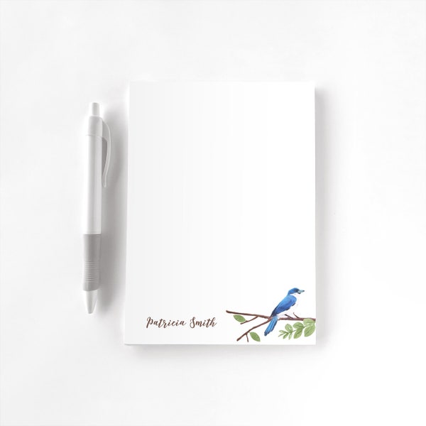 Personalized Notepad, Custom Notepad, Personalized Stationery, Writing Pad, Gift for Her, Bird Lover, Birdwatcher, Bird Notepad