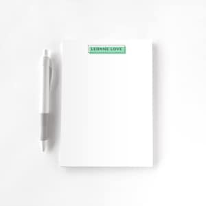Personalized Notepad, Custom Notepad, Personalized Stationery, Writing Pad, Gift for Her, Modern Simple Notepad, Color Overlap Notepad