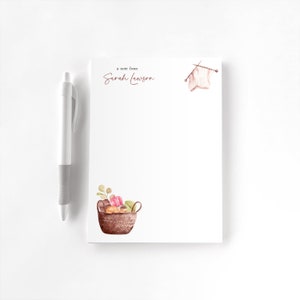 Personalized Notepad, Custom Notepad, Personalized Stationery, Writing Pad, Gift for Her, Craft Notepad, Seamstress, Yarn, Knitting Notepad
