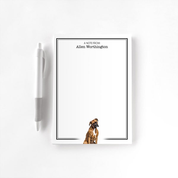 Personalized Notepad, Custom Notepad, Personalized Stationery, Writing Pad, Gift for Her, Dog Mom, Dog Dad, Puppy Notepad, Beloved Dog