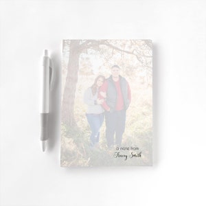Bloc-notes photo personnalisé, Bloc-notes personnalisé, Papeterie personnalisée, Bloc-notes, Cadeau pour elle, Bloc-notes de famille, Bloc-notes photo