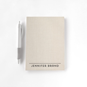 Bloc-notes personnalisé | Bloc-notes personnalisé | Papeterie personnalisée | Bloc-notes | Cadeau pour elle |  Bloc-notes | Notes en papier kraft
