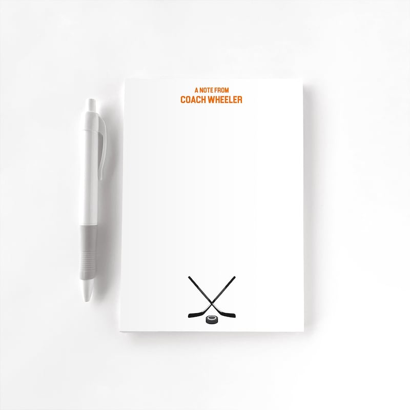 Notepad Add Checkbox Hockey Notepads - Etsy