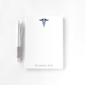 Doctor Personalized Notepad, Custom Notepad, Personalized Medical Stationery, Writing Pad, Gift for Doctor, Medical Doctor