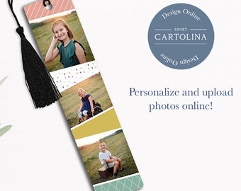 Personalized Bookmark, Custom Bookmark, Photo Bookmark, Personalized Gift, Readers gift, Gift for Mom, Metal Bookmark, Mix and Match