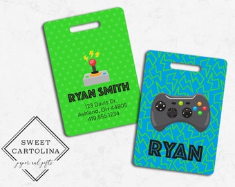boys luggage tag