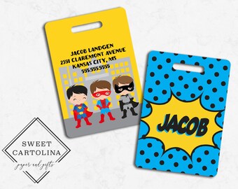 boys luggage tag
