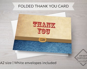 Western thank you cards | Etsy