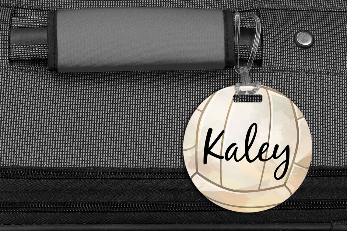Volleyball Luggage Tag Personalized Bag/luggage Tag Kids Etsy