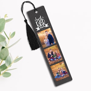 Personalized Bookmark, Custom Bookmark, Photo Bookmark, Personalized Gift, Readers gift, Gift for Dad, Metal Bookmark, Best Dad Ever