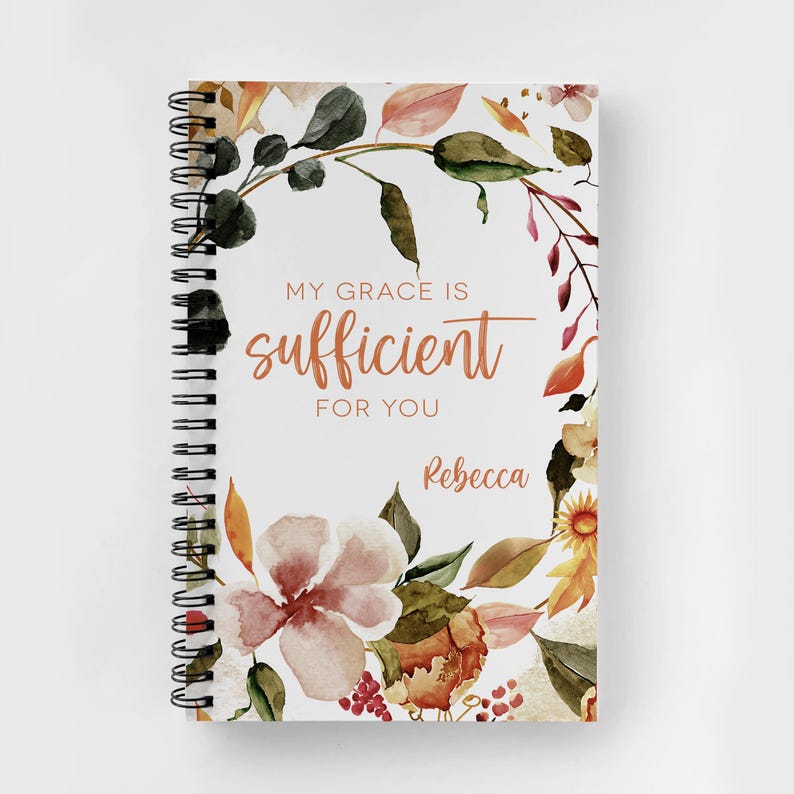 Personalized Spiral Notebook | Scripture Journal | Custom Bible ...