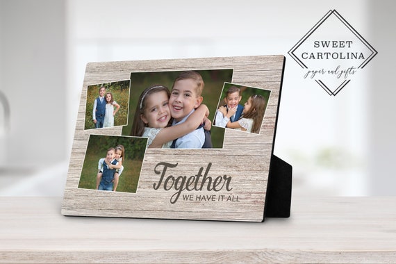 Photo Gift Plaque With Easel, Home Decor Photo Easel, Personalized