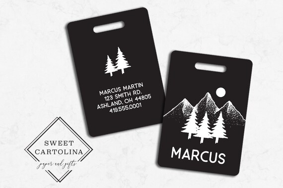 Luggage tags for men hotsell