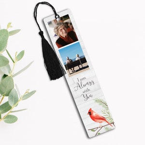 Personalized Bookmark, Custom Bookmark, Photo Bookmark, Personalized Gift, Readers gift, Memorial Gift, Metal Bookmark, Cardinal Bookmark