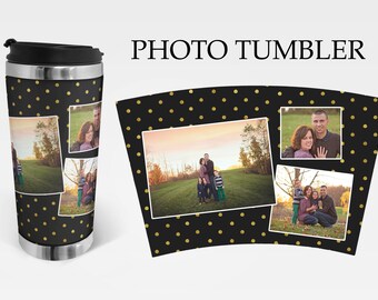 Coffee Tumbler Photo Gift | Travel Mug | Personalized Coffee Tumbler | Coffee Mug | Photo Tumbler | Gifts for Him Gifts for Her | Photo Mug