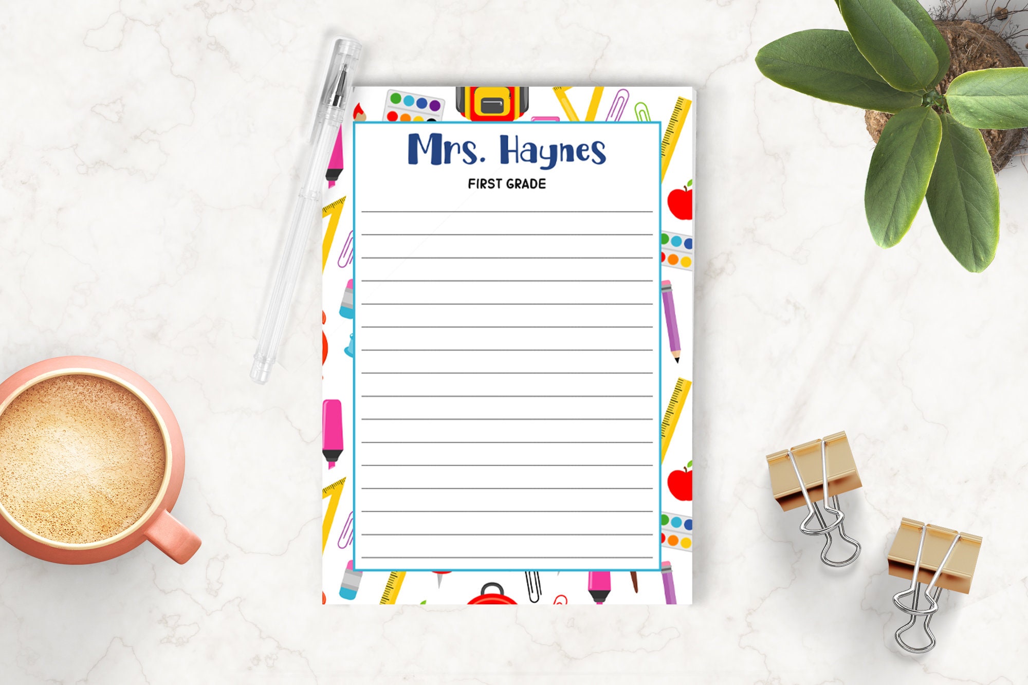 Teacher Personalized Notepad Custom Teacher Notepad Teacher | Etsy