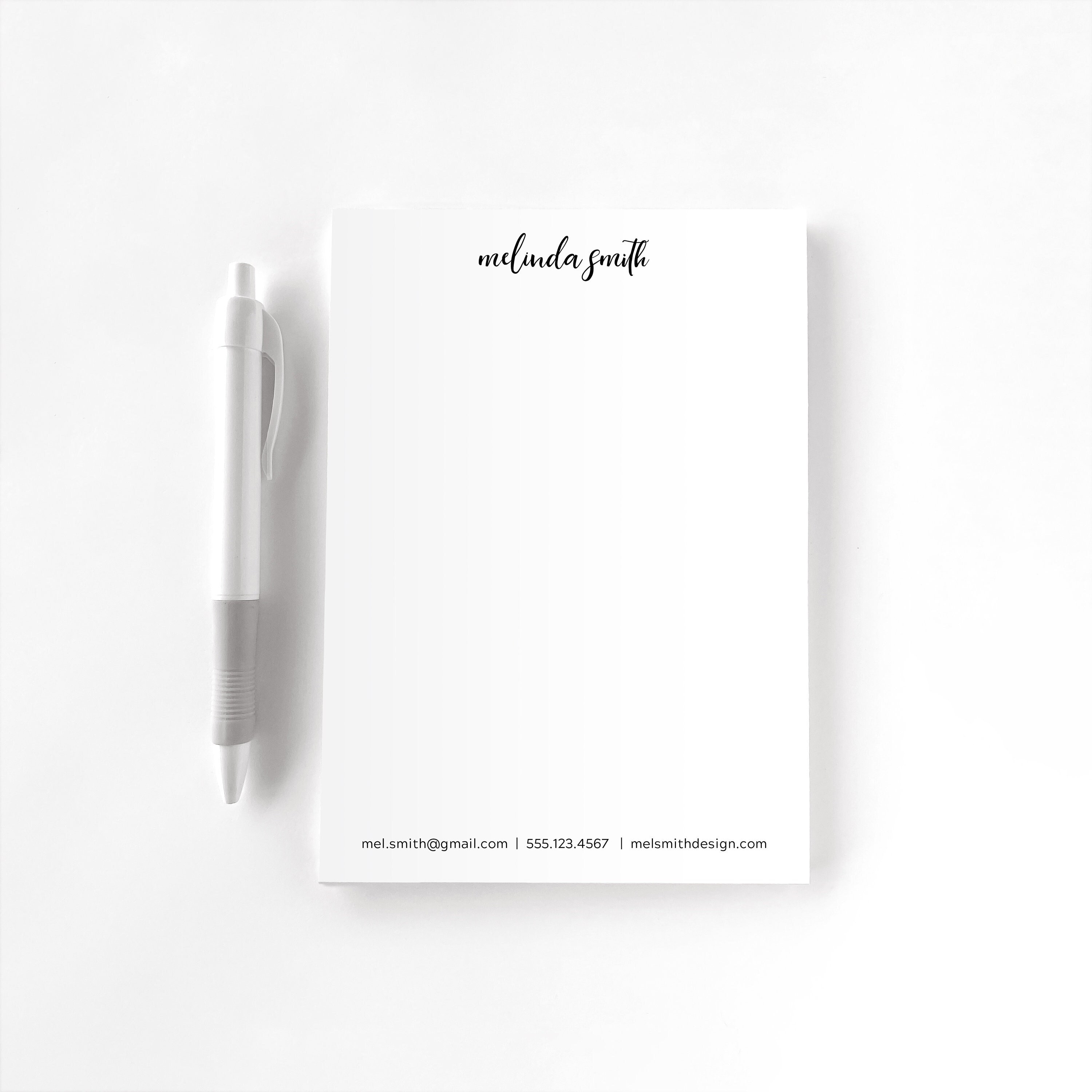 Personalized Notepad, Custom Notepad, Personalized Stationery, Office ...