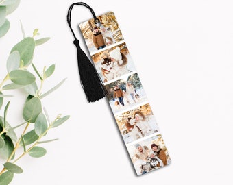 Personalized Bookmark, Custom Bookmark, Photo Bookmark, Personalized Gift, Readers gift, Gift for Mom, Metal Bookmark, Fab Five Bookmark