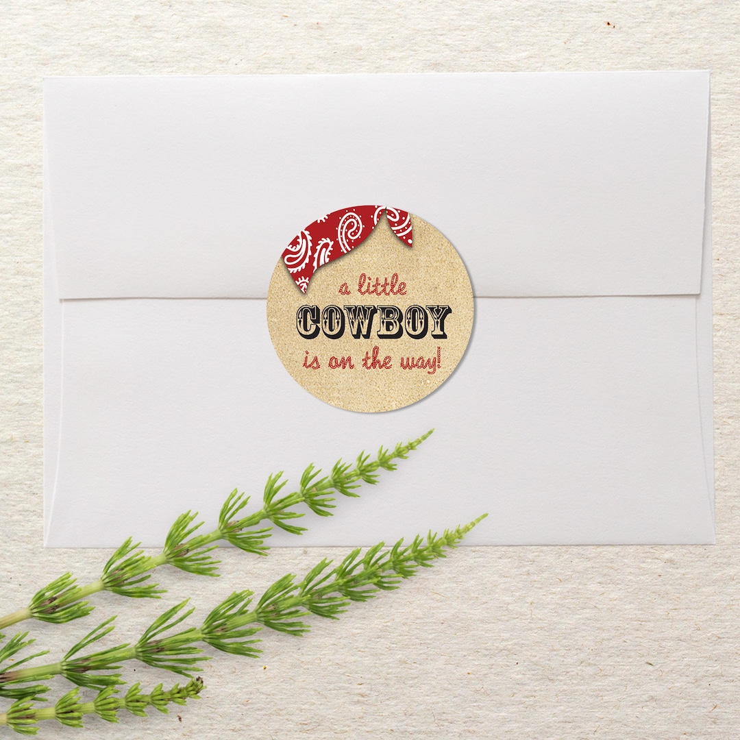 Baby Shower Stickers | Baby Shower Labels | Envelope Seals | 2" Round ...